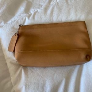 Brown Coach Cosmetic Bag